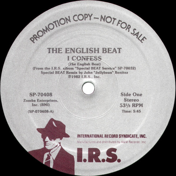 The English Beat* : I Confess (Special Dance Mix) (12", Single, Promo)