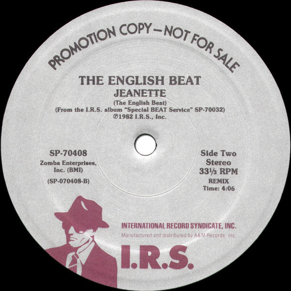 The English Beat* : I Confess (Special Dance Mix) (12", Single, Promo)