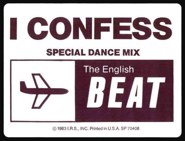 The English Beat* : I Confess (Special Dance Mix) (12", Single, Promo)