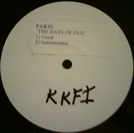 Paris (2) : The Days Of Old (12", W/Lbl, Sti)