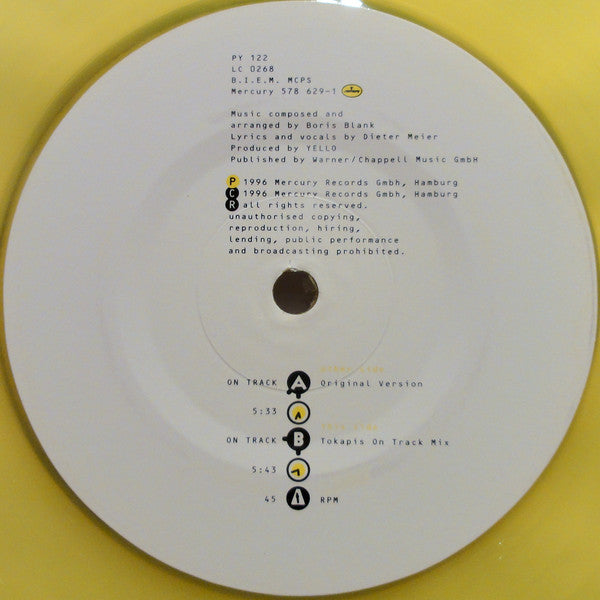 Yello : On Track (The Mixes) (3x12", Ltd, Yel)