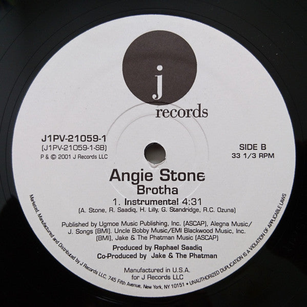 Angie Stone : Brotha (12", Promo)