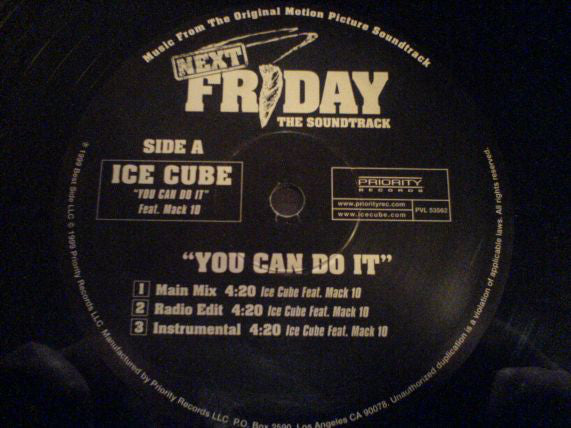 Ice Cube / Lil' Zane : You Can Do It / Money Stretch (12")
