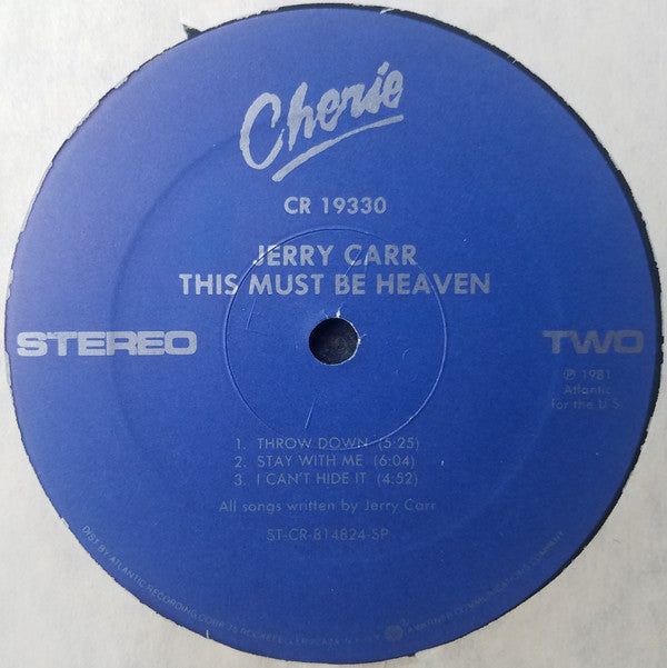Jerry Carr : This Must Be Heaven (LP, Album)