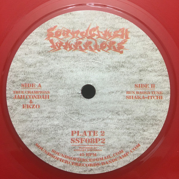 Jah Condah & EkZo / Shaka-Itchi : Soundclash Warriors Plate 2 (7", Red)