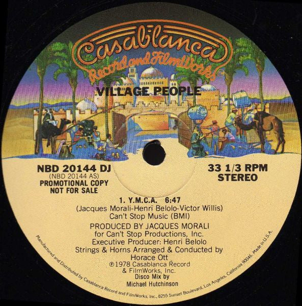 Village People : Y.M.C.A. (12", S/Sided, Promo)