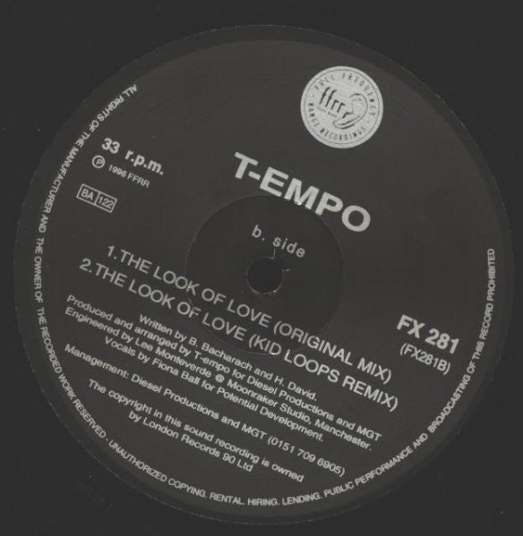 T-Empo : The Look Of Love / The Blue Room (12")