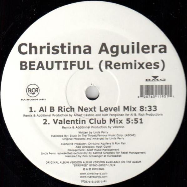Christina Aguilera : Beautiful (Remixes) (12")