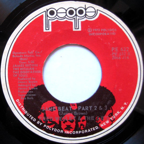 Fred Wesley & The JB's : Same Beat (7", Single, Styrene, She)