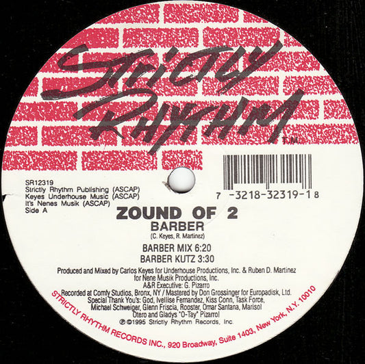 Zound Of 2 : Barber (12")