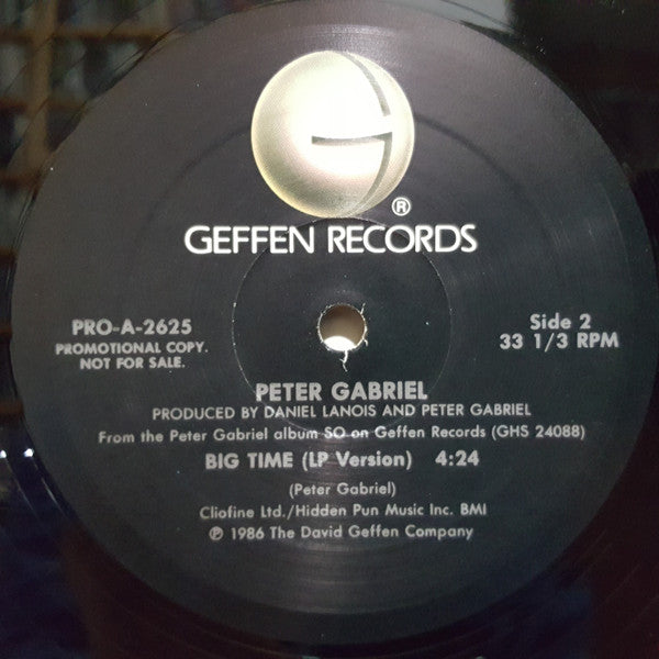 Peter Gabriel : Big Time (12", Promo)