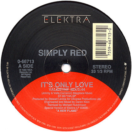 Simply Red : It's Only Love (12")