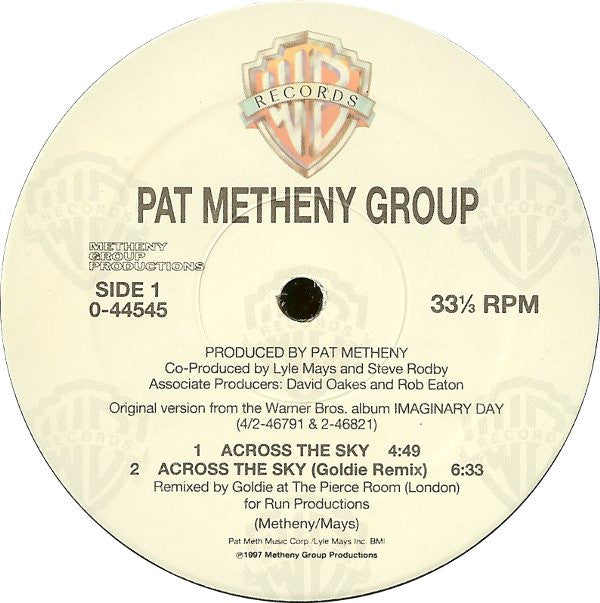 Pat Metheny Group : Across The Sky / The Roots Of Coincidence (12")