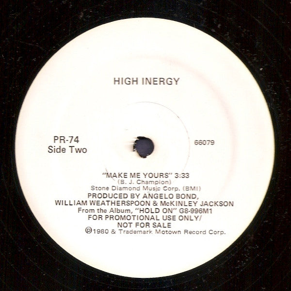 Teena Marie / High Inergy : I Need Your Lovin' / Make Me Yours (12", Promo)