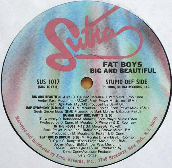Fat Boys : Big & Beautiful (LP, Album, Hub)