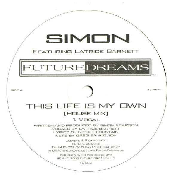 Simon : This Life Is My Own (12")