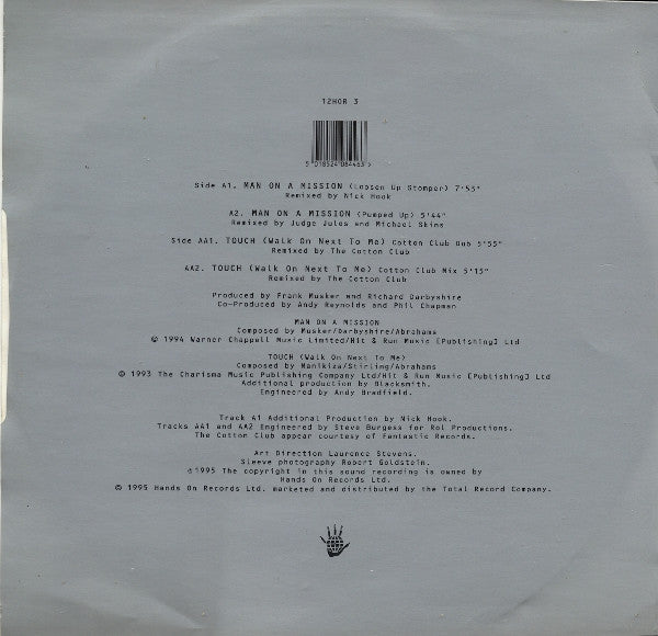 Bing Abrahams : Man On A Mission / Touch (12")