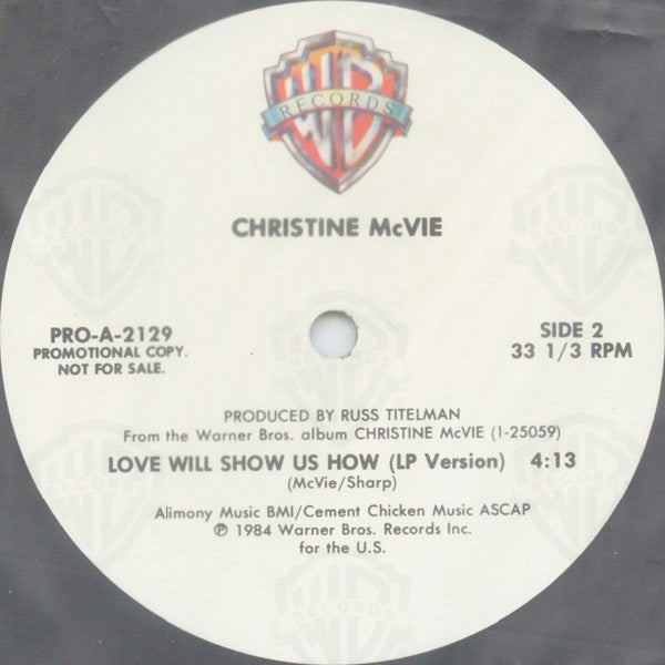 Christine McVie : Love Will Show Us How (12", Promo)