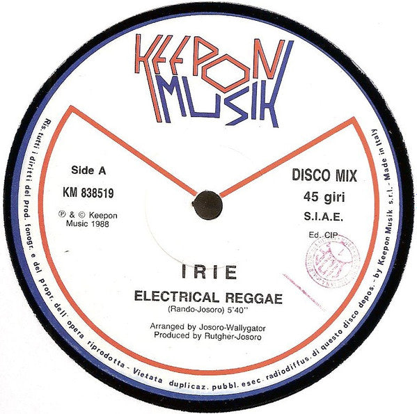 Irie (11) : Electrical Reggae (12")