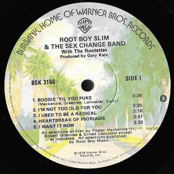 Rootboy Slim And The Sex Change Band With The Rootettes : Root Boy Slim & The Sex Change Band With The Rootettes (LP, Album, Win)
