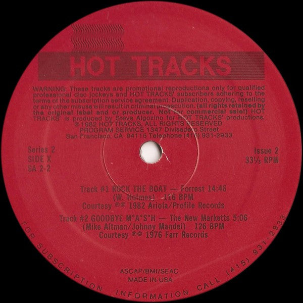 Various : Hot Tracks - Series 2, Issue 2 (12", Promo)