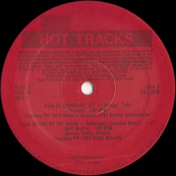 Various : Hot Tracks - Series 2, Issue 2 (12", Promo)