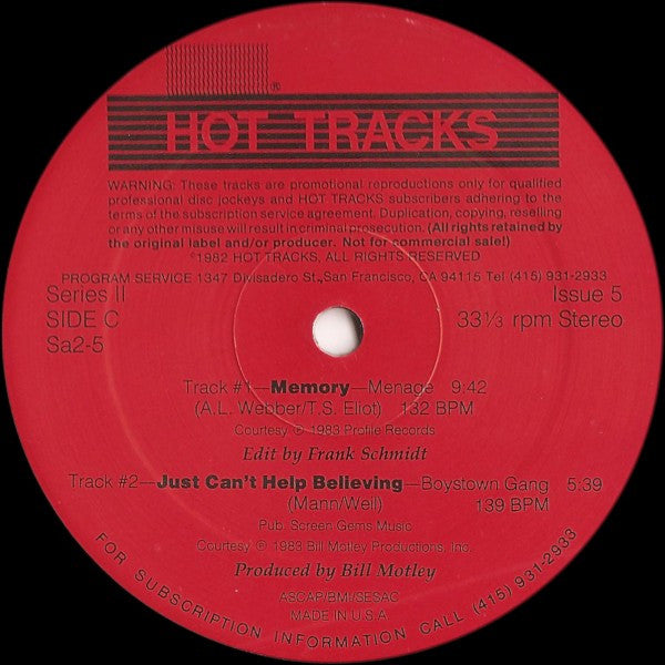 Various : Hot Tracks - Series 2, Issue 5 (2x12", Promo)