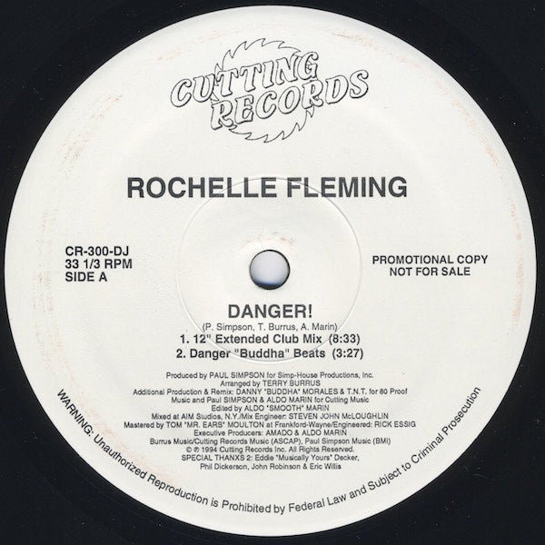 Rochelle Fleming : Danger! (12", Promo)
