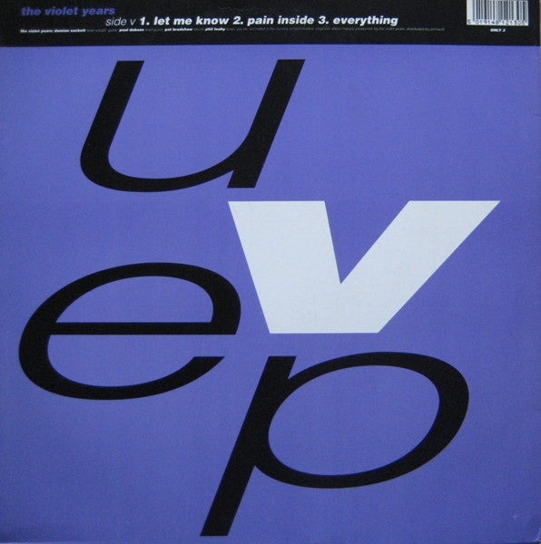 Union Sundown / The Violet Years : UV EP (12", EP)