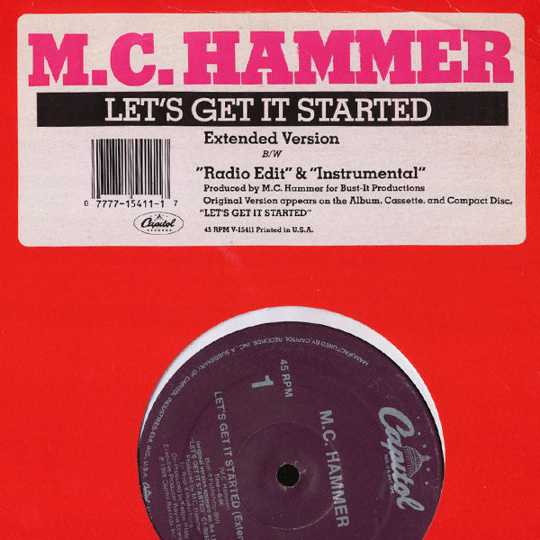 M.C. Hammer* : Let's Get It Started (12")