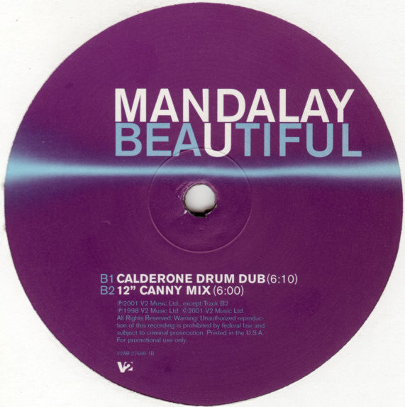 Mandalay : Beautiful (12", Promo)