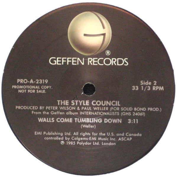 The Style Council : Internationalists (12", Single, Promo, All)