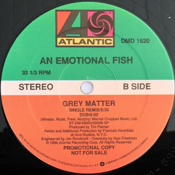 An Emotional Fish : Grey Matter (12", Single, Promo)