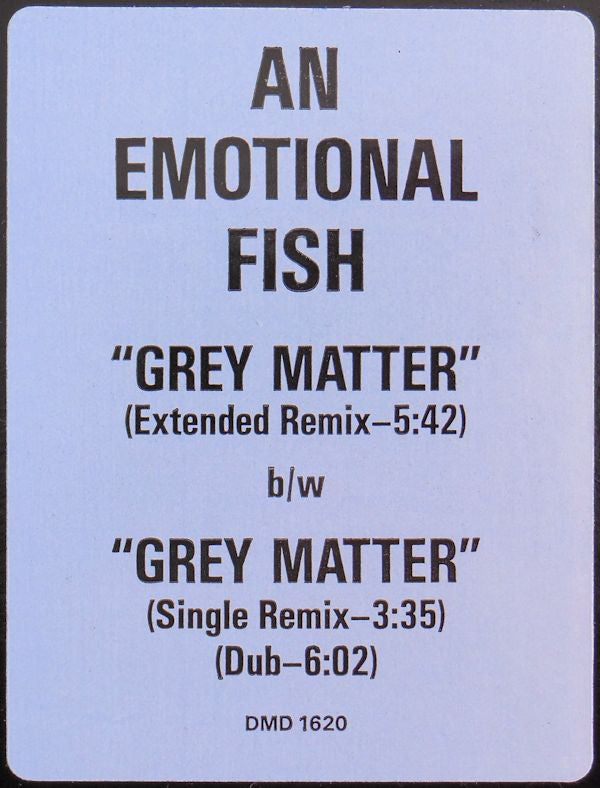 An Emotional Fish : Grey Matter (12", Single, Promo)