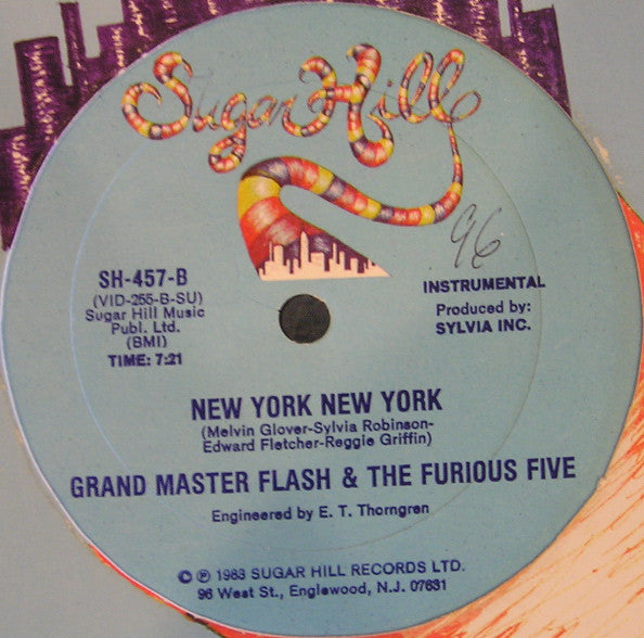 Grandmaster Flash & The Furious Five : New York New York (12")