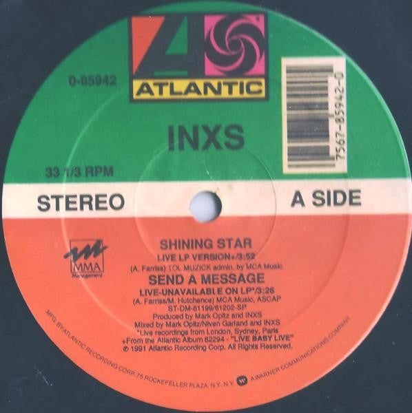 INXS : Shining Star (12", Single, Gat)