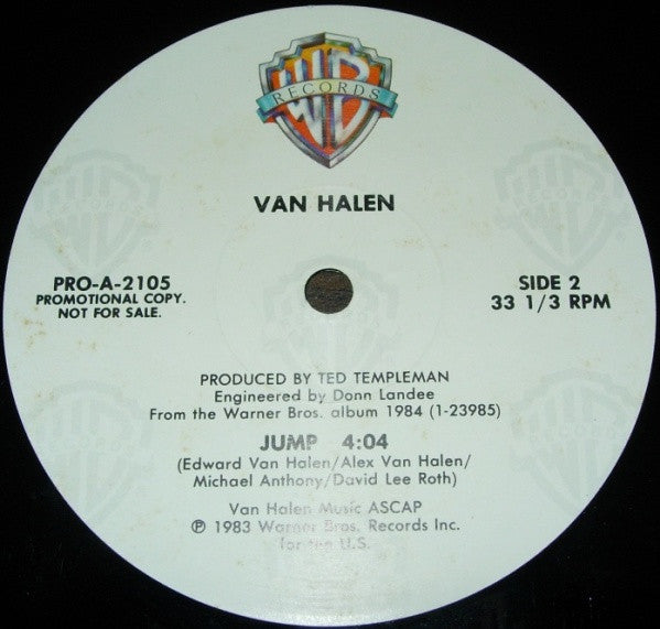 Van Halen : Jump! (12", Single, Promo)