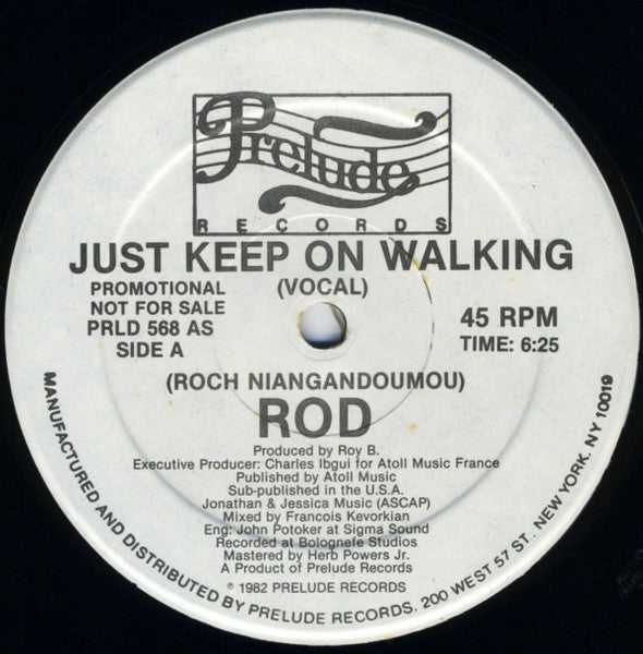 Rod : Just Keep On Walking (12", Promo)