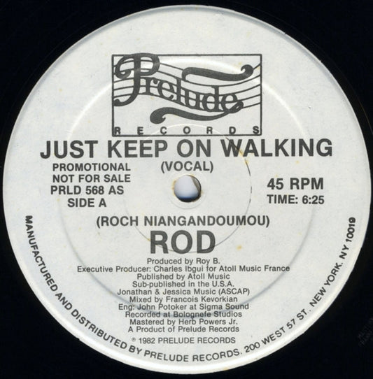 Rod : Just Keep On Walking (12", Promo)