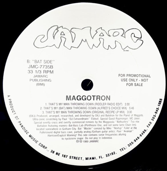 Maggotron : That's My Man Throwing Down (12", Promo)