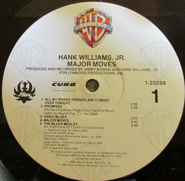 Hank Williams Jr. : Major Moves (LP, Album)