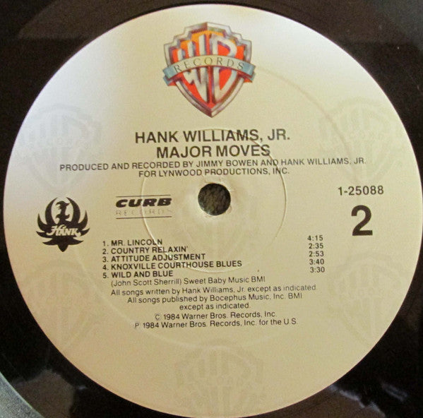 Hank Williams Jr. : Major Moves (LP, Album)