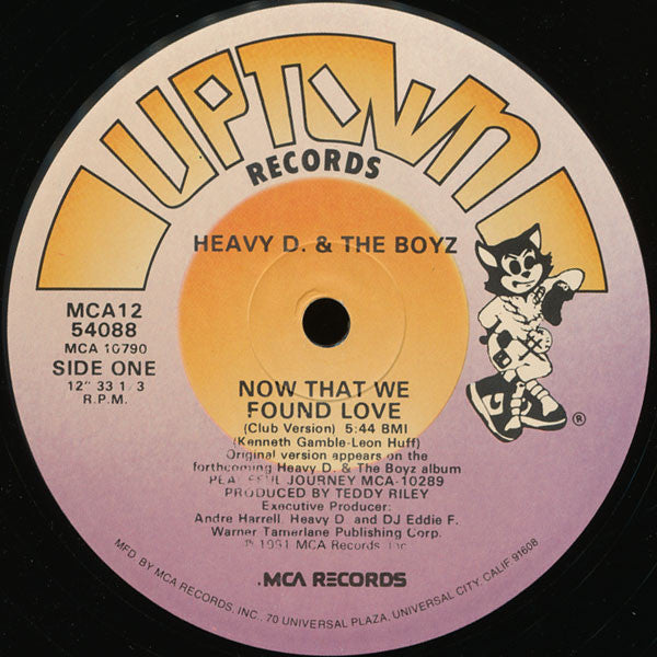 Heavy D. & The Boyz : Now That We Found Love (12", Single)