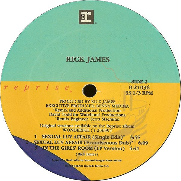 Rick James : Sexual Luv Affair (12")