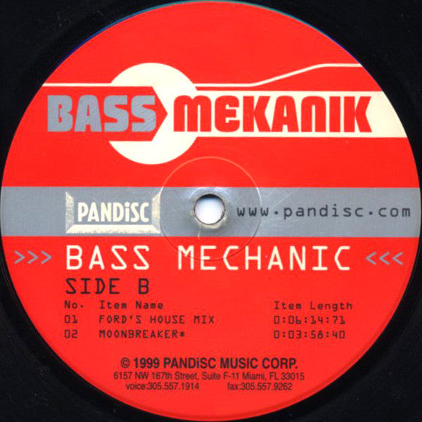 Bass Mekanik : Bass Mechanic (12")