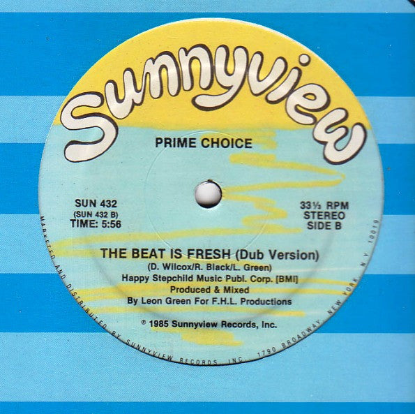 Prime Choice : The Beat Is Fresh (12")