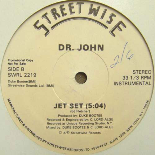 Dr. John : Jet Set (12", Promo)