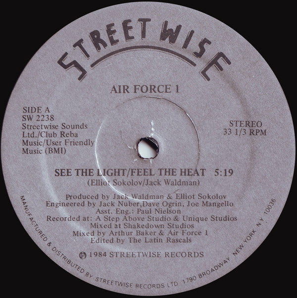 Air Force 1 : See The Light / Feel The Heat (12")