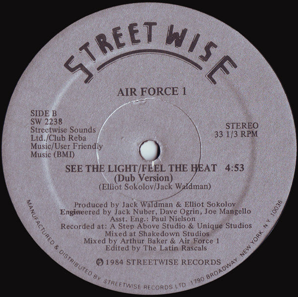 Air Force 1 : See The Light / Feel The Heat (12")