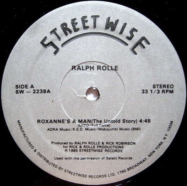 Ralph Rolle : Roxanne's A Man (The Untold Story) (12")